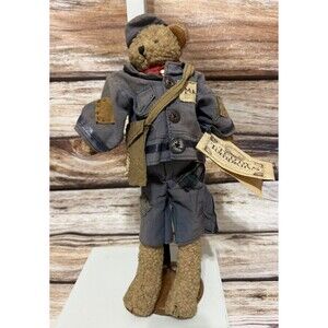 1996 Enesco Teddy Tompkins Bear Post Office "Albert the Mailman" Vintage